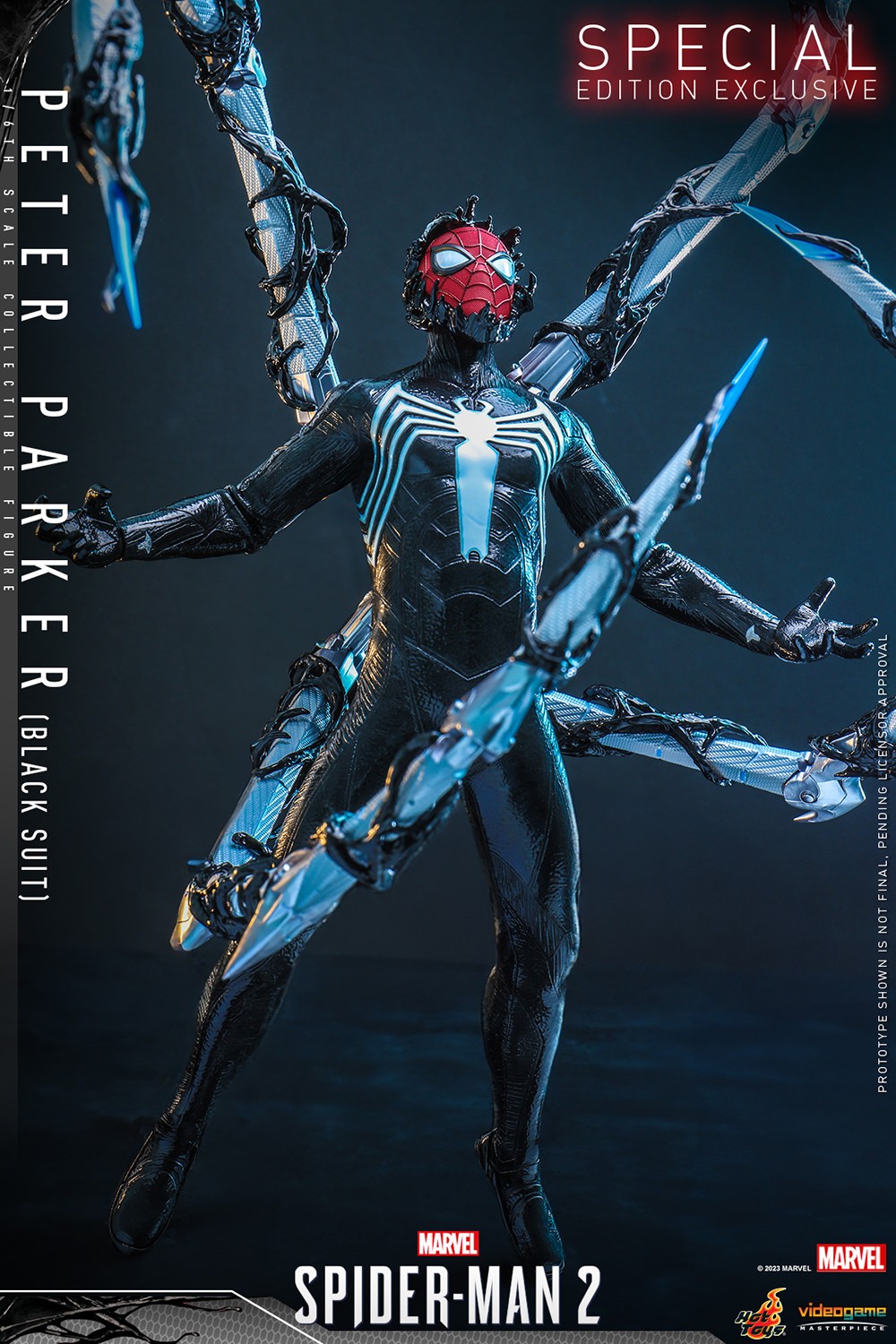 Peter Parker (Black Suit) Marvel Sixth Scale Figure