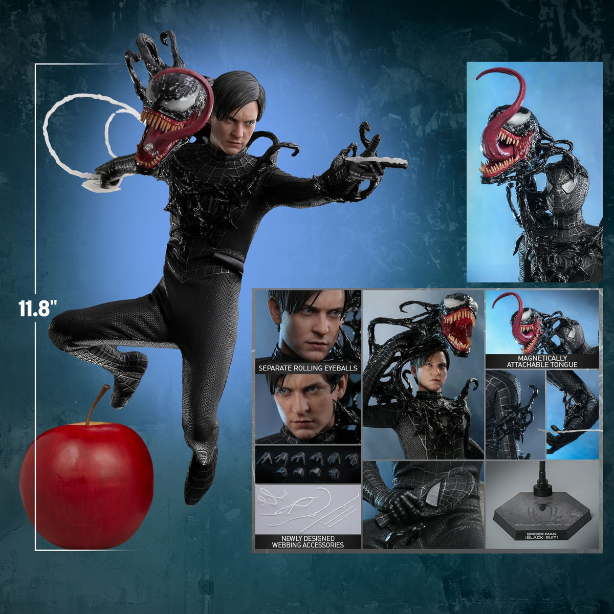 Spider-Man (Black Suit) Marvel Sixth Scale Figure
