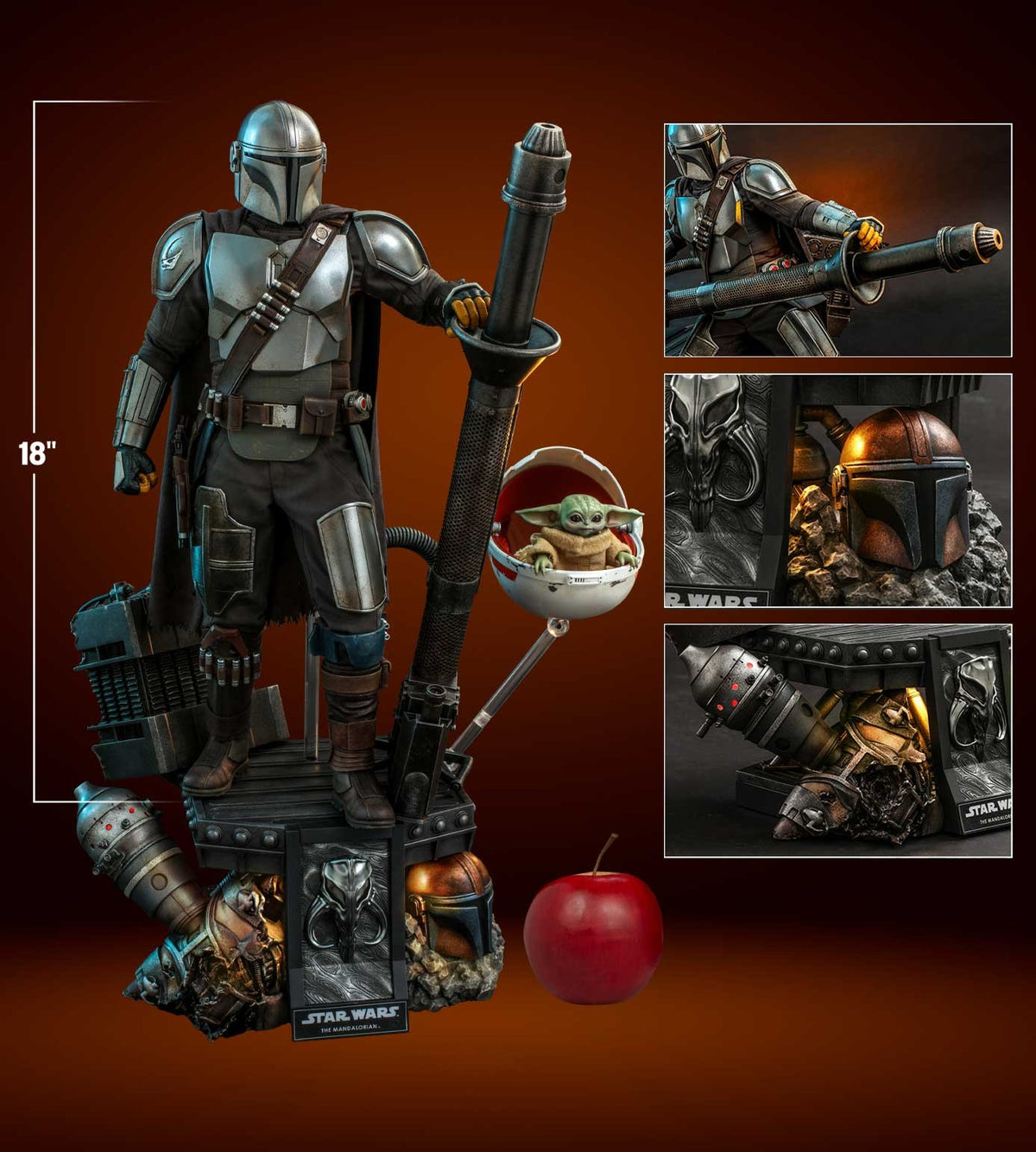 The Mandalorian and The Child Star Wars Quarter Scale Figure