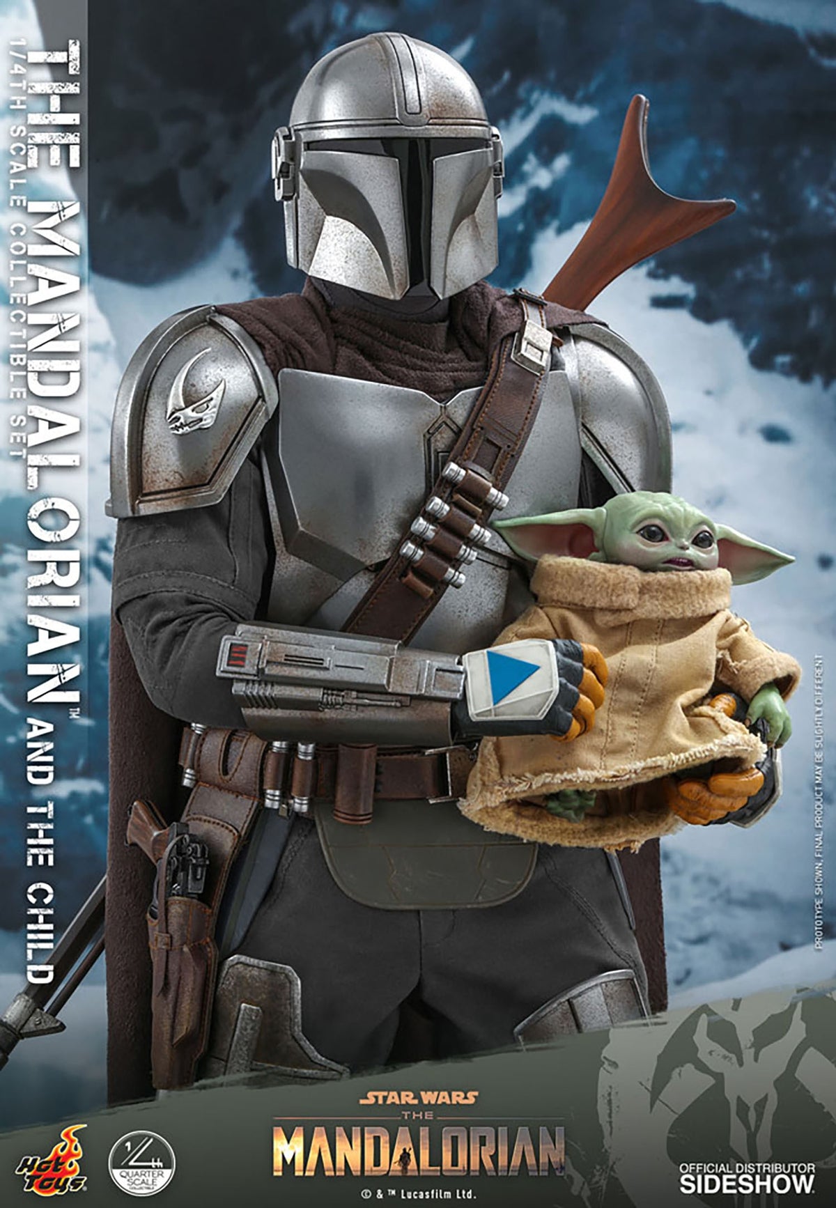 The Mandalorian and The Child Star Wars Quarter Scale Figure