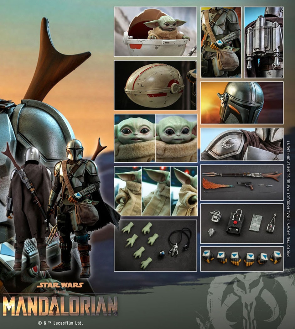 The Mandalorian and The Child Star Wars Quarter Scale Figure