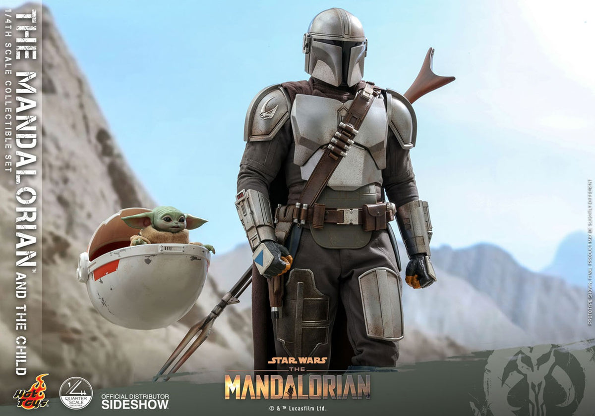 The Mandalorian and The Child Star Wars Quarter Scale Figure