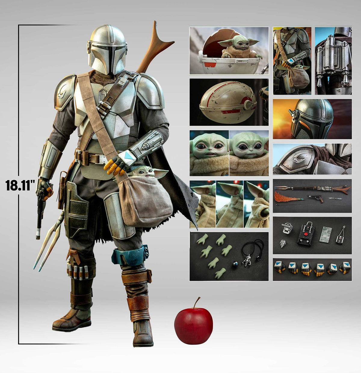 The Mandalorian and The Child Star Wars Quarter Scale Figure