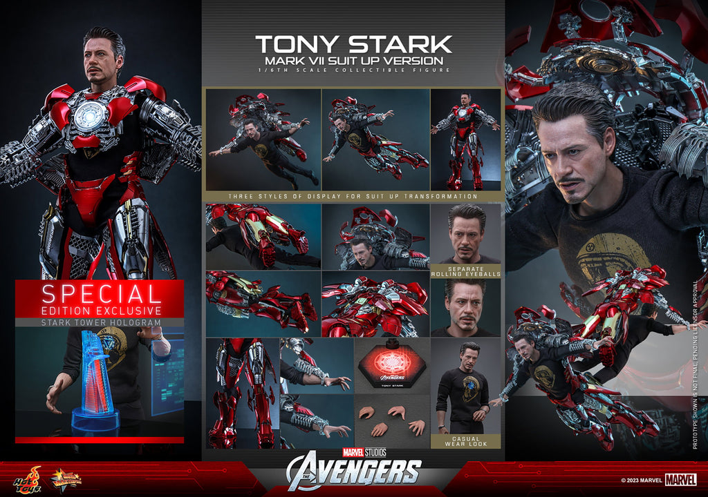 Tony Stark (Mark VII Suit-Up Version) Marvel Sixth Scale Figure