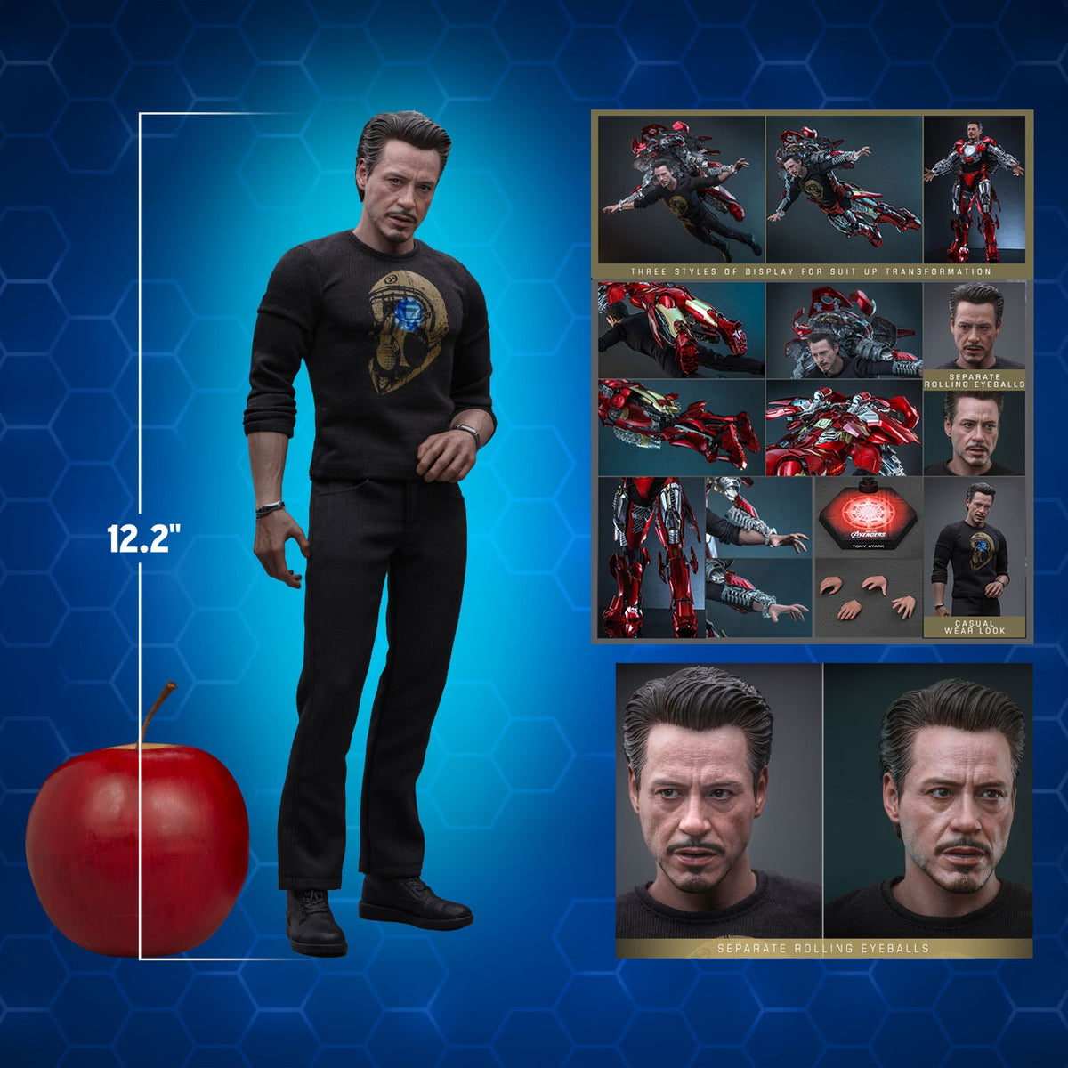 Tony Stark (Mark VII Suit-Up Version) Marvel Sixth Scale Figure
