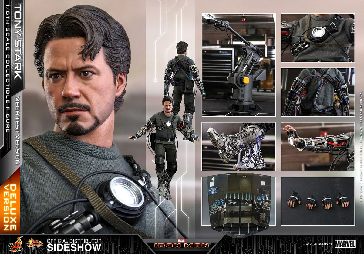 Tony Stark (Mech Test Deluxe Version) Marvel Sixth Scale Figure